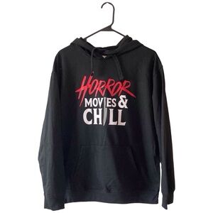 Horror Movies & Chill Hoodie L – Black Graphic New without tags. Women’s